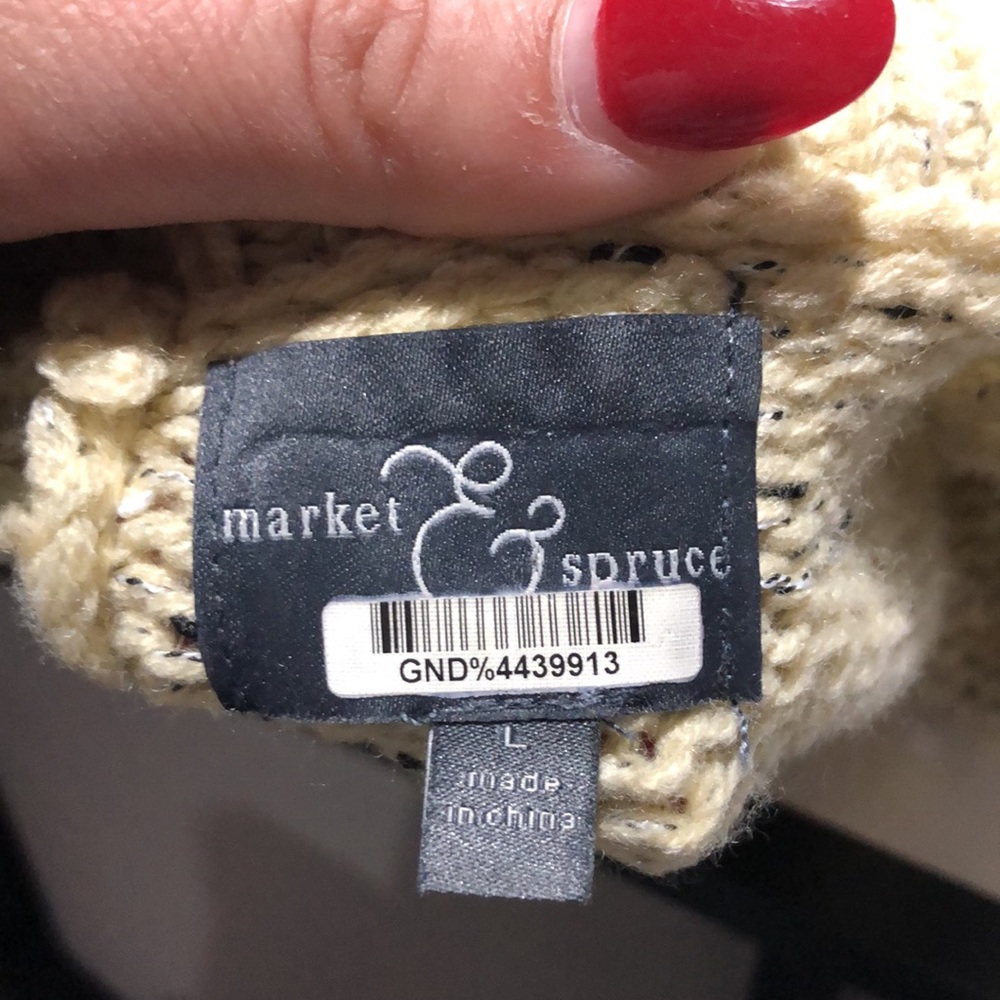 Market & Spruce Stitch Fix back button sweater size large - Picture 9 of 10